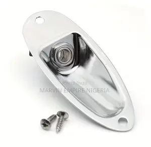 Electric Guitar Jack Port Boat Typ Jack Socket Channel 1/4 Inch Silver