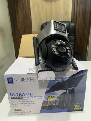EseeCloud Dual Lens 8MP 4G Solar PTZ Security Camera
