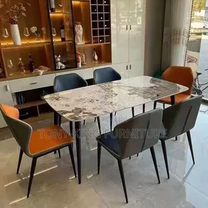Luxury Marble Dining Table Set With 6-Chair