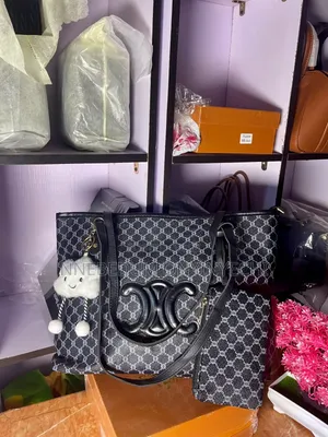 Tote Bag With Charm and Purse