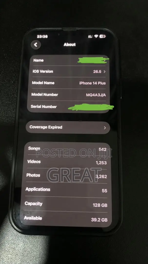 Apple iPhone 14 Plus 128 GB Black