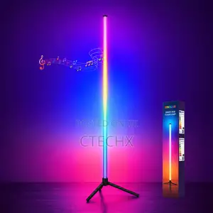 Triangular Base RGB Floor Lamp, Multiple Color Modes With Music Sync