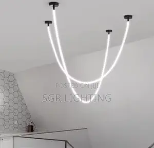 Minimalist Line Art Design Chandelier Living Room Dining Room
