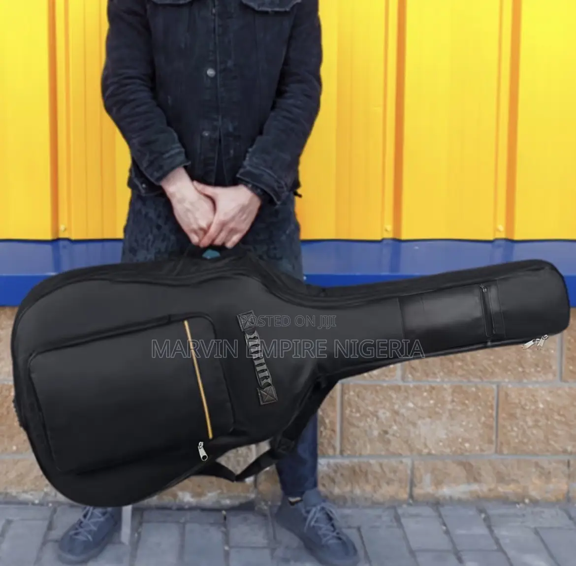 Acoustic Guitar Bag With Padding, Adjustable Shoulder Straps, Gig Bag
