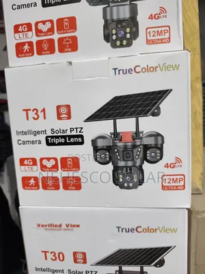 Triple Lens 4G Solar PTZ Camera With Auto Tracking