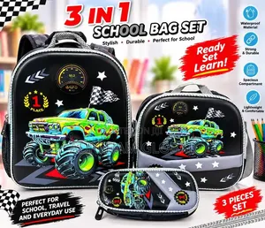 3in1 Cute 3d Carton Character School Bag,lunch Bag,pencil(nursery-Pri)