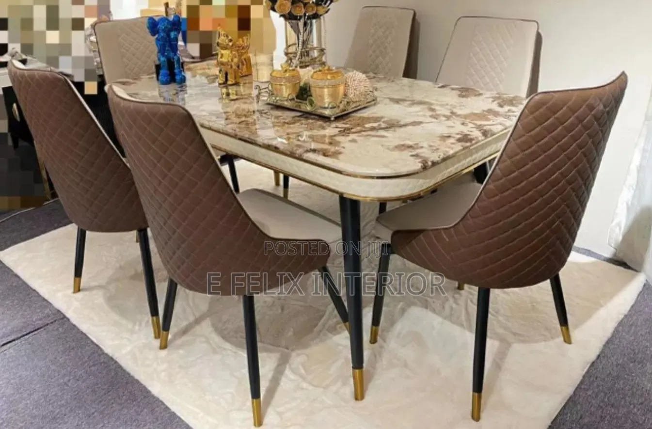 1+6 Marble Dinning Set