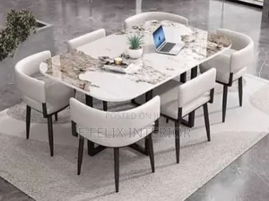 1+6 Stone Marble Dinning Set