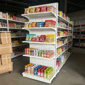 5 Tier Single Gondola Supermarket Display Shelving