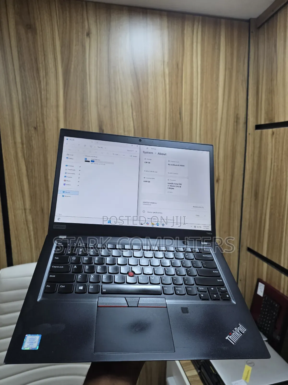 Laptop Lenovo ThinkPad T490s 8GB Intel Core i7 SSD 256GB