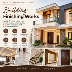 Building Finishing, Interior Design, Plumbing Works, Screeding,POP Etc