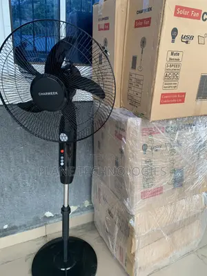 Solar Rechargeable Standing Fan With LED USB – CHARWEEK