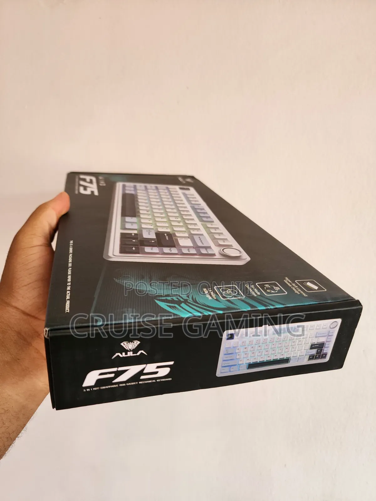 Aula F75 RGB Mechanical Gaming Keyboard Multimedia Knob