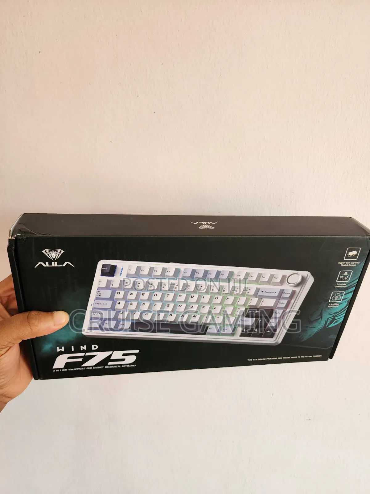 Aula F75 RGB Mechanical Gaming Keyboard Multimedia Knob