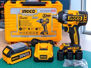 850nm INGCO 20V Cordless Impact Wrench Kit – Brushless