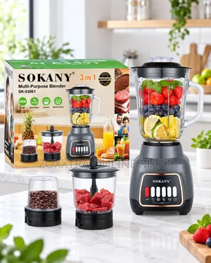 Sokany 3-in-1 Multi-Purpose Blender SK-03061 – 600W