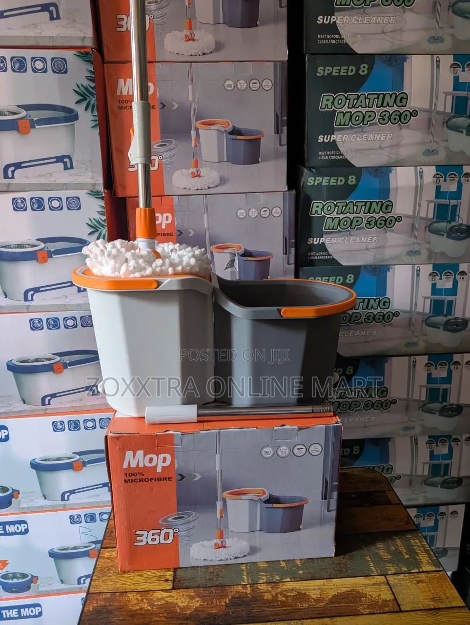 Microfibre Mop 360° Spin Bucket