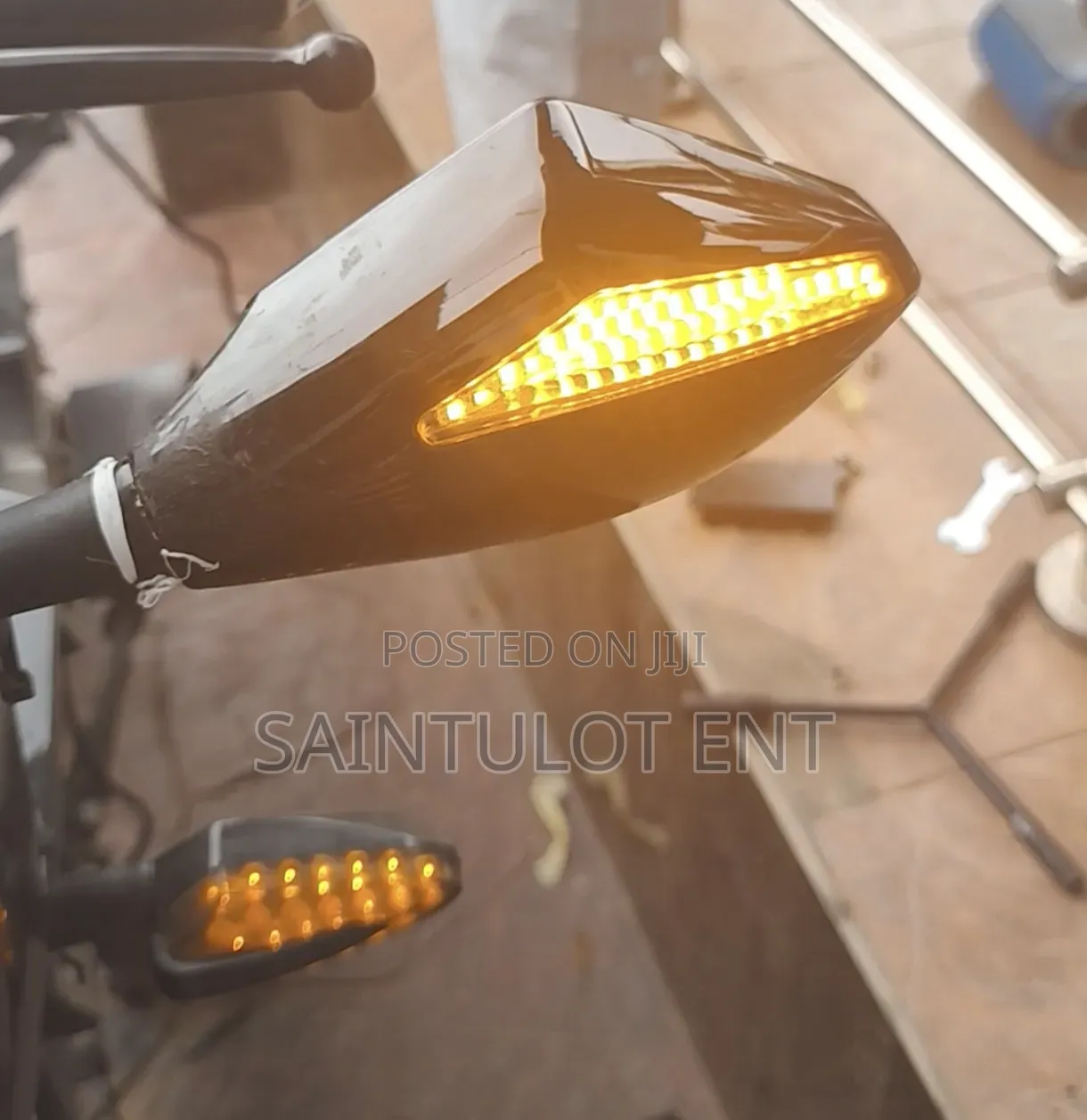 Power Bike Mirror With Indicator Light