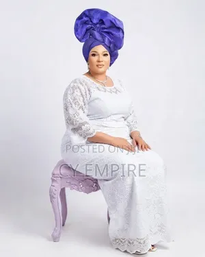 Purple Silk Turban Gele