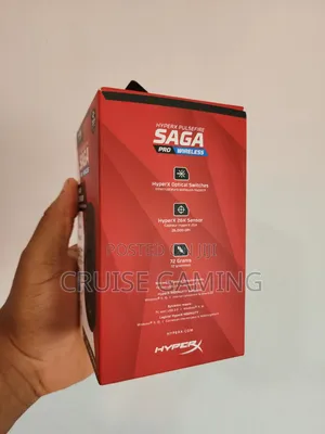 Hyperx Pulsefire Saga Pro RGB 4kHz Wireless Modular Gaming Mouse