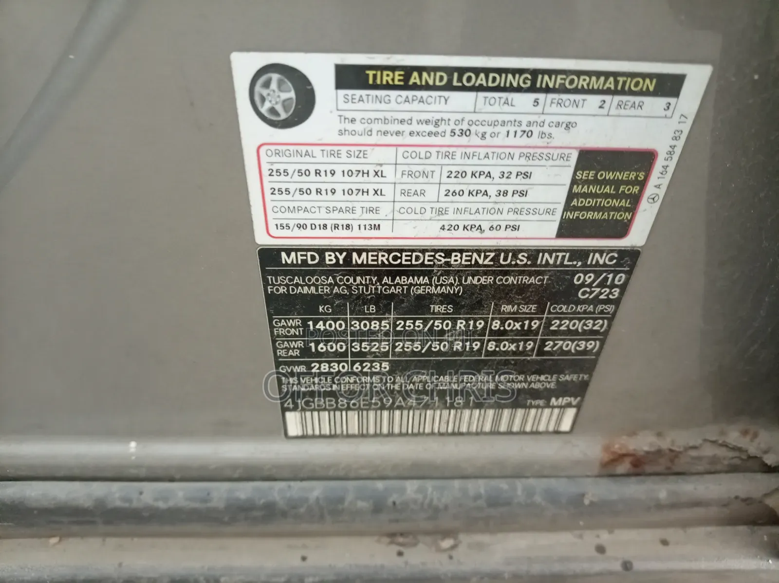 Mercedes-Benz M Class 2007 Silver