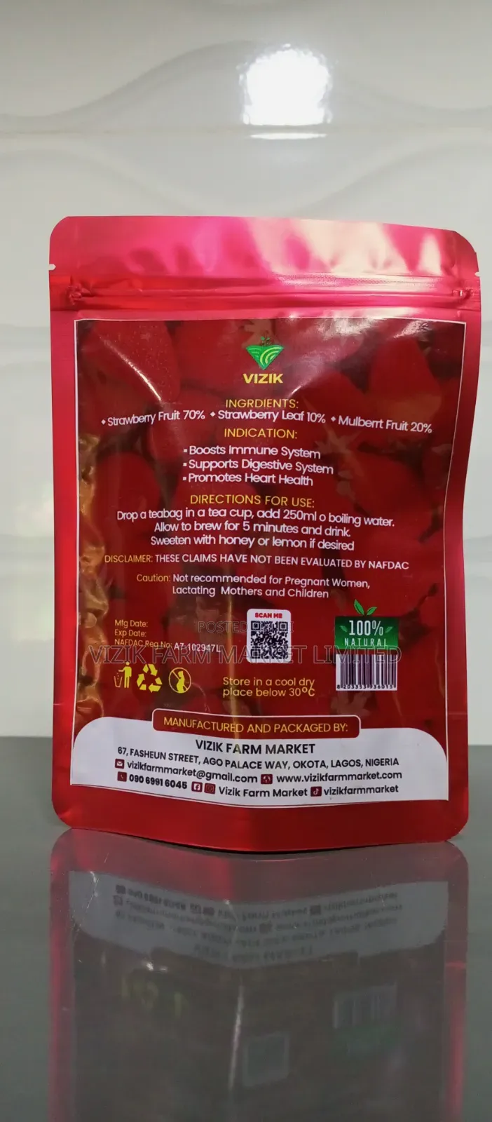 Vizik Strawberry Tea