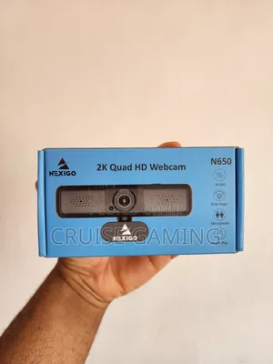 Nexigo N650 QHD Webcam With 3x Zoom and Stereo Mic for Computer PC