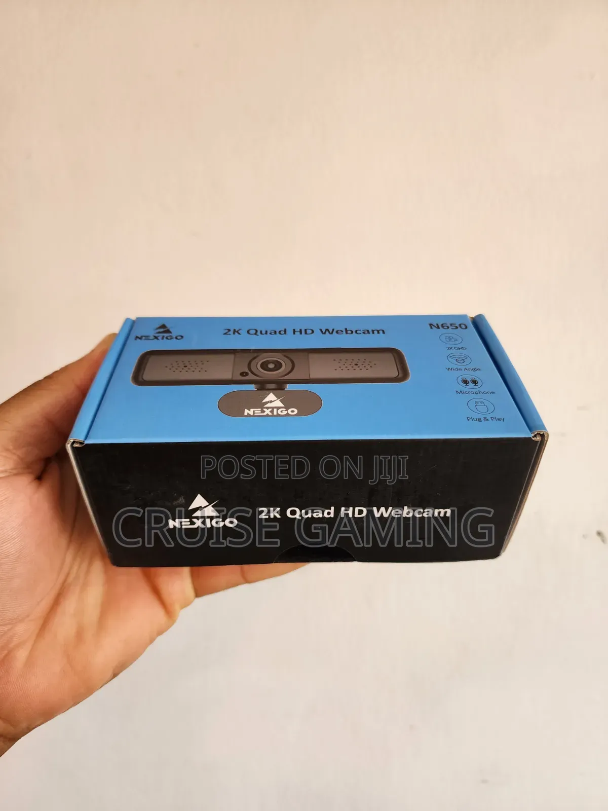 Nexigo N650 QHD Webcam With 3x Zoom and Stereo Mic for Computer PC