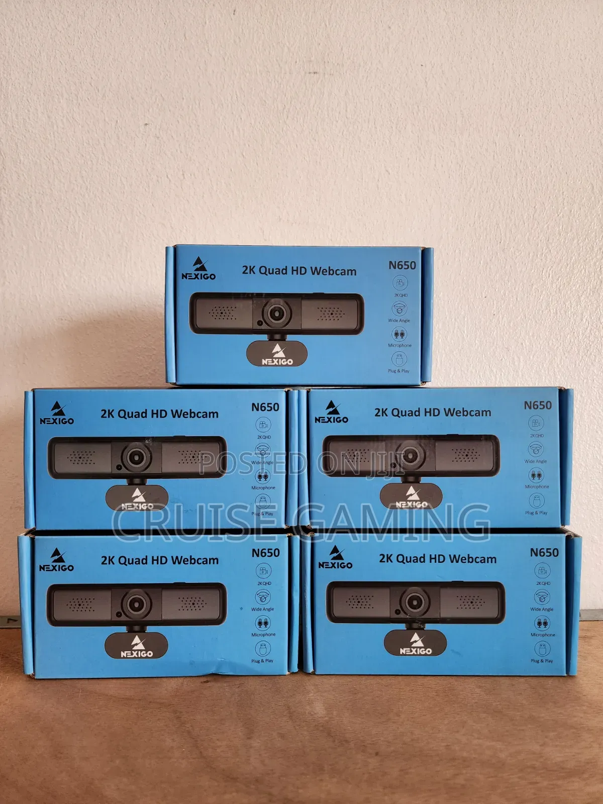 Nexigo N650 QHD Webcam With 3x Zoom and Stereo Mic for Computer PC