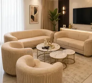 Luxury Beige Sofa Set
