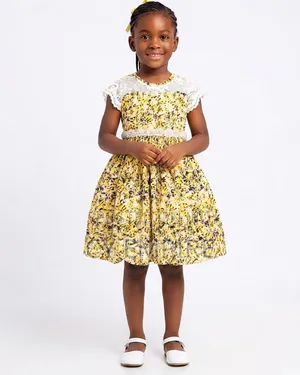 3T Ankara Lace Mix Dress