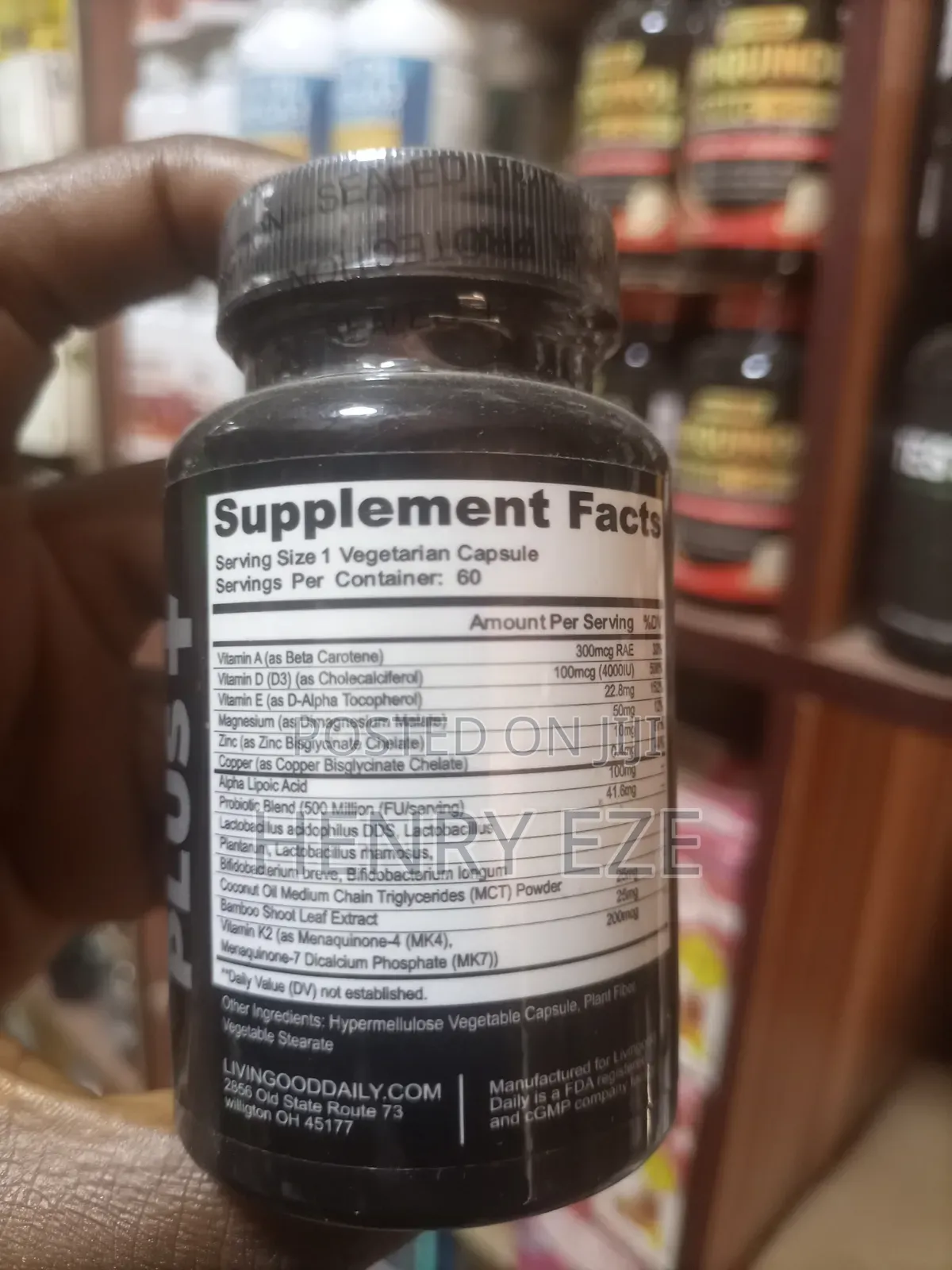 Livingood Daily Vitamin D + Immune Complex – 60 Capsules