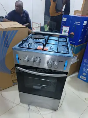 Maxi 50x50 3+1 Burner Inox Cooker for Home Kitchen