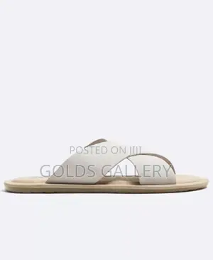 Suede Strap Sandals - White (USA)