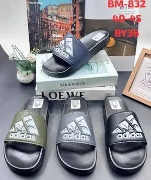 Adidas Men's Classic Sport Logo Slide Slipper Pams BM-832