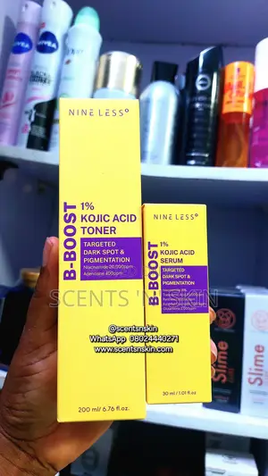 Nineless B-Boost 1% Kojic Acid Toner and Serum Set