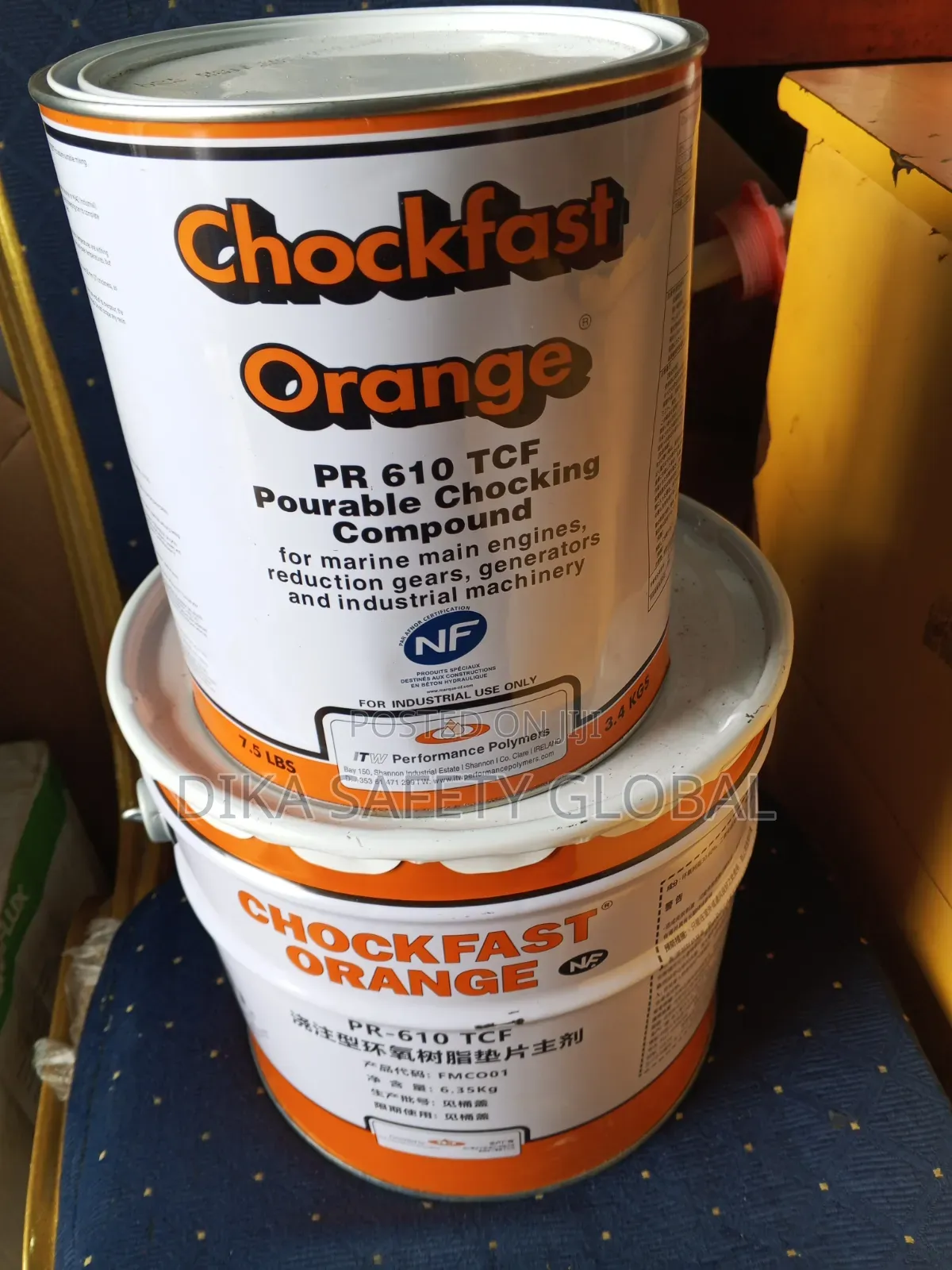 Chockfast Orange Pr 610 TCF Pourable Chocking Compound Available