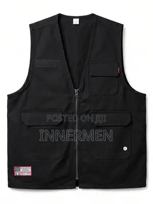 Black Multi-Pocket Press Jacket
