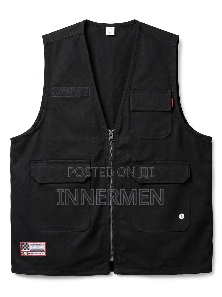 Black Multi-Pocket Press Jacket