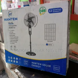 Hamtem Solar Rechargeable Fan