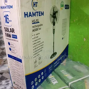 HAMTEM Solar Standing Fan