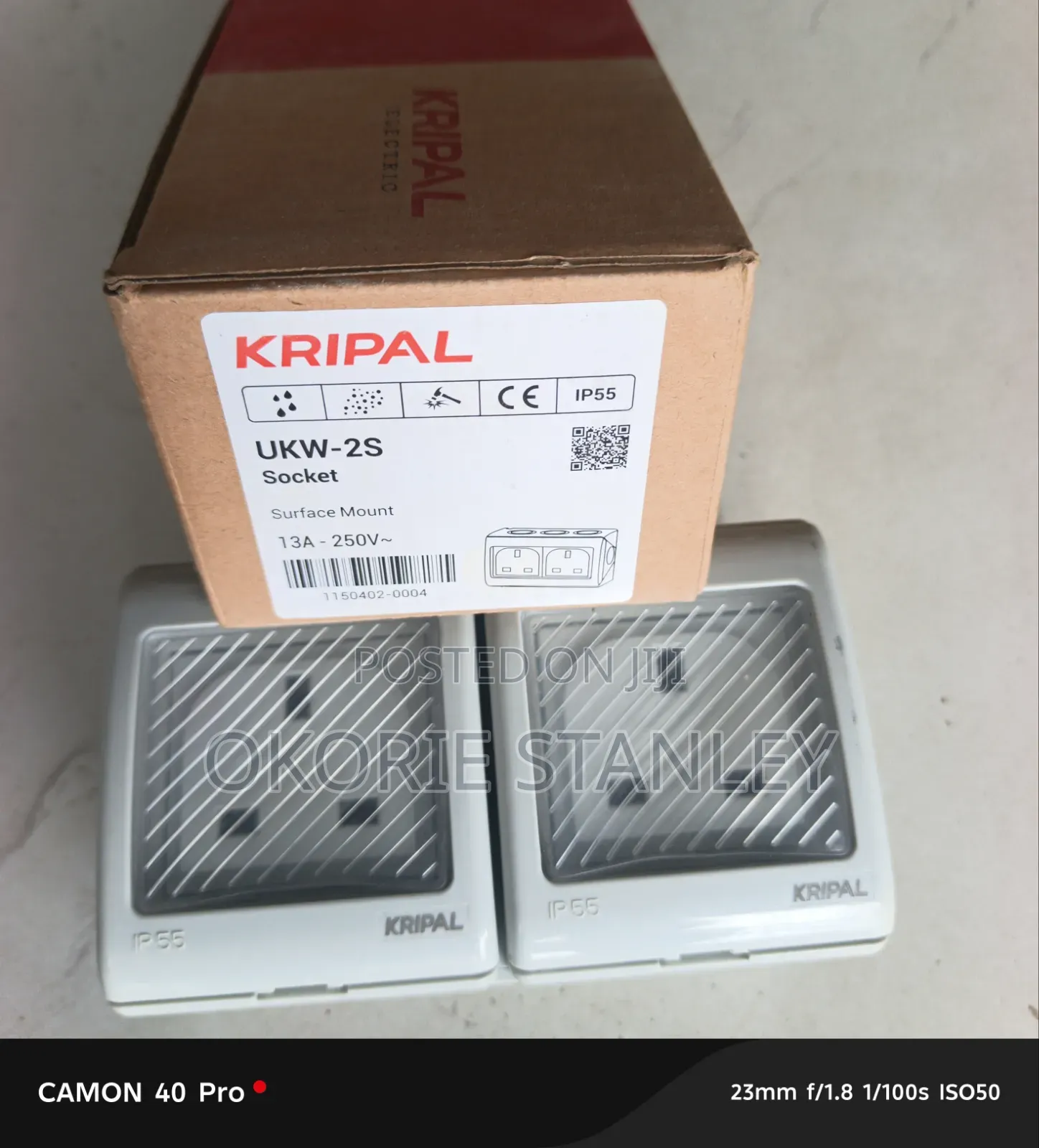 13amps Double Water Proof Socket