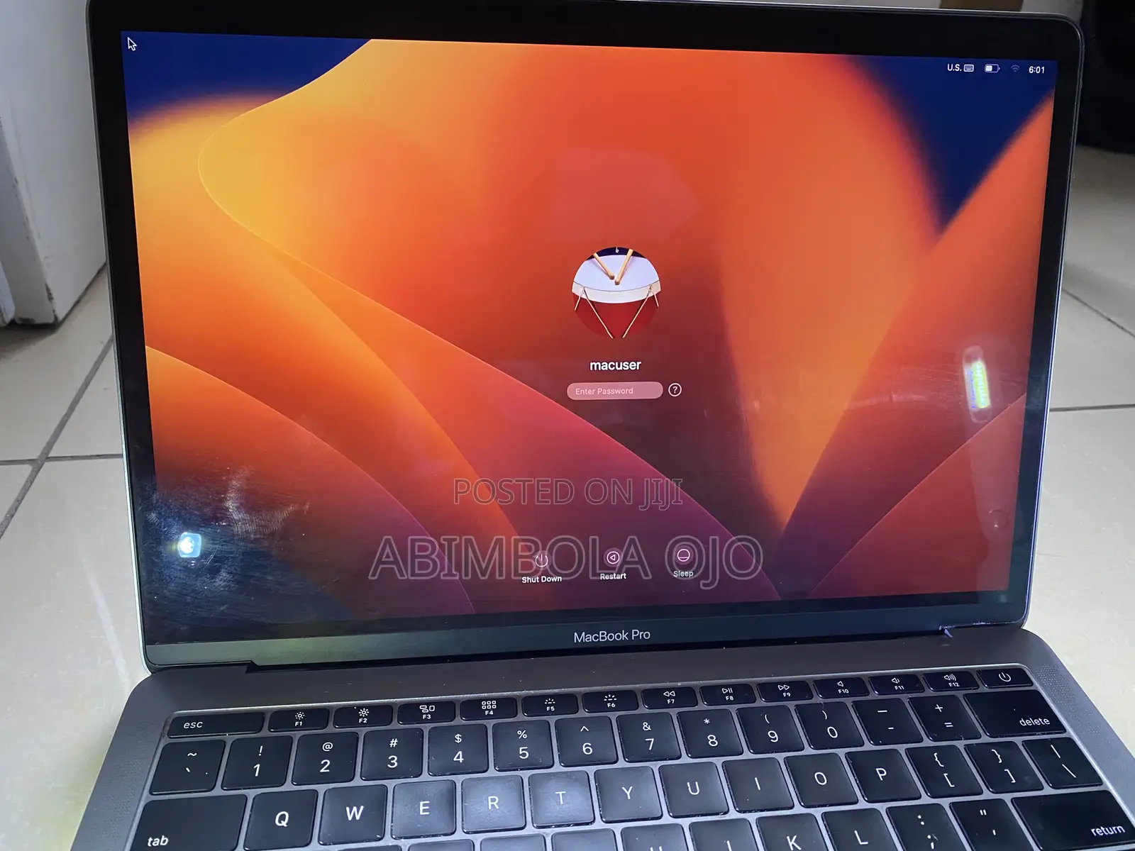 Laptop Apple MacBook Pro 2017 16GB Intel Core i7 SSD 256GB