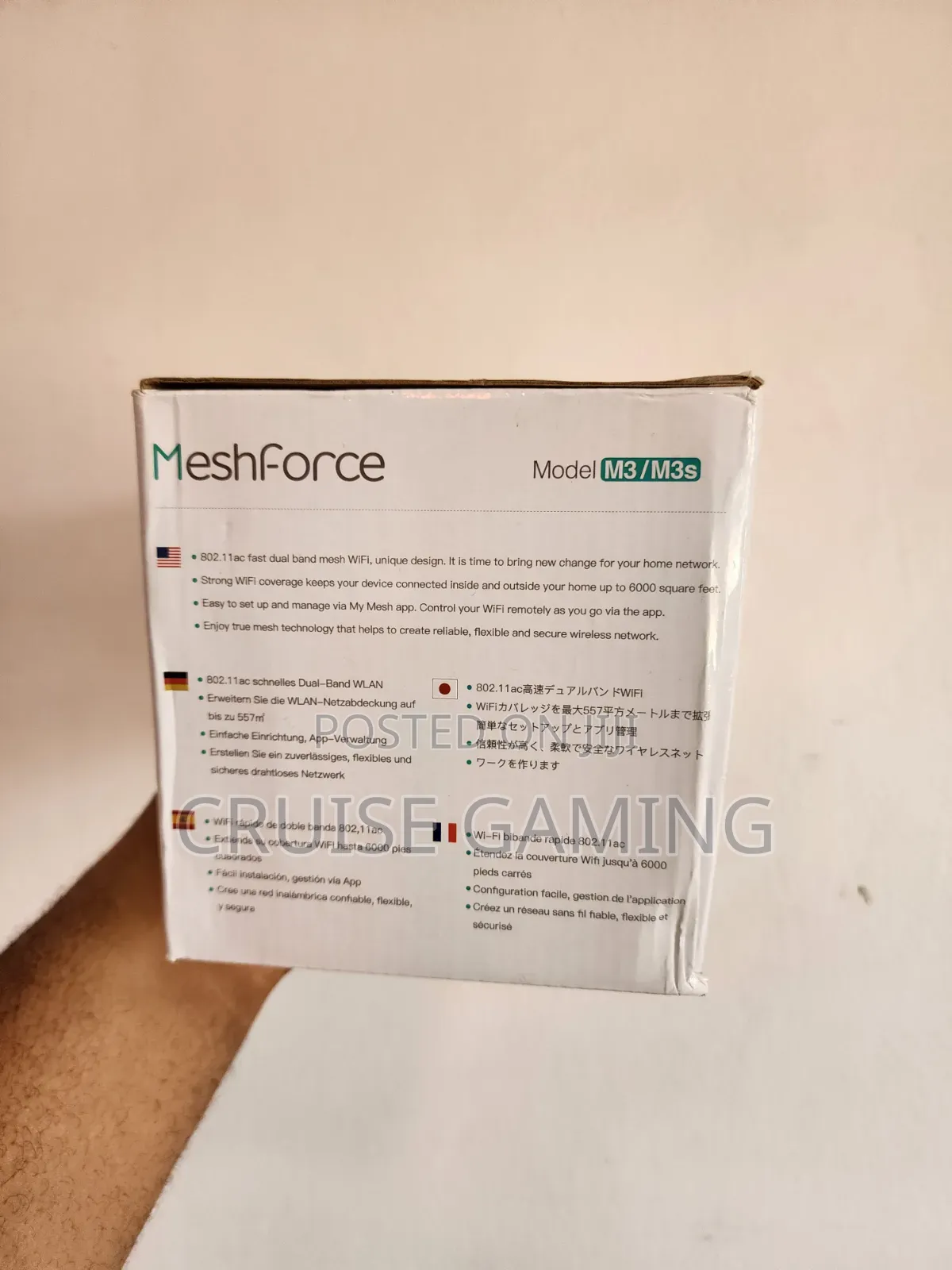 Meshforce M3 Home Office Mesh Wifi System Extender 6000sq.ft With App
