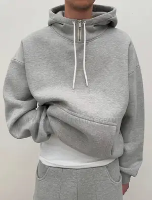 Half Zipped Quality Hoodie With Joggers Pant