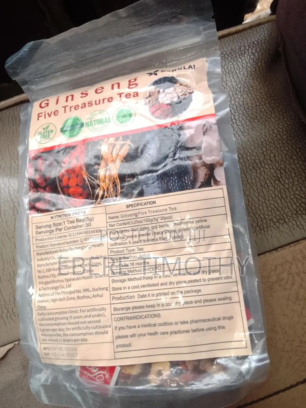 Ginseng Five Treasure Tea