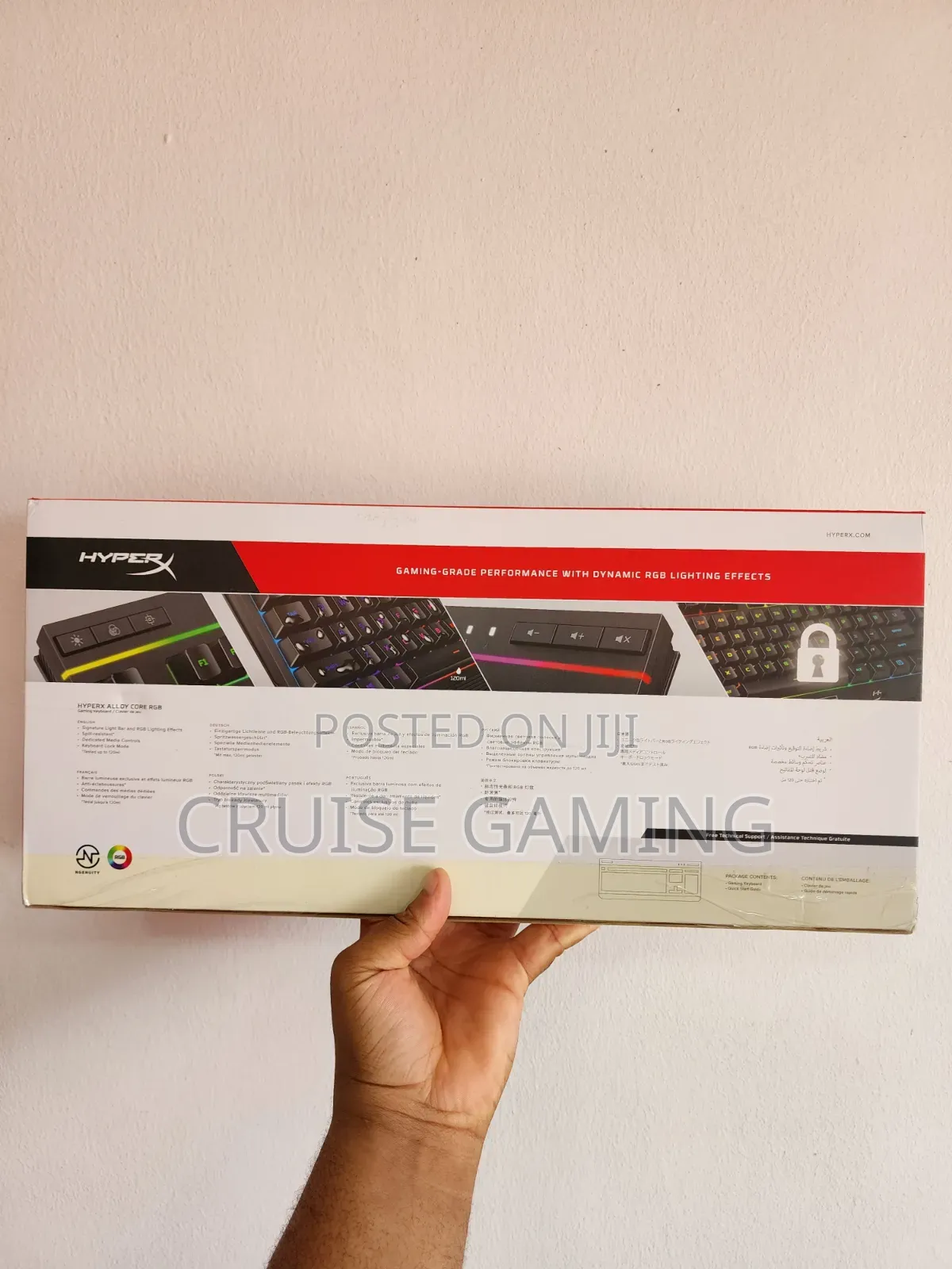 HyperX Alloy Core RGB Wired Gaming Keyboard for Computer PC Xbox PS
