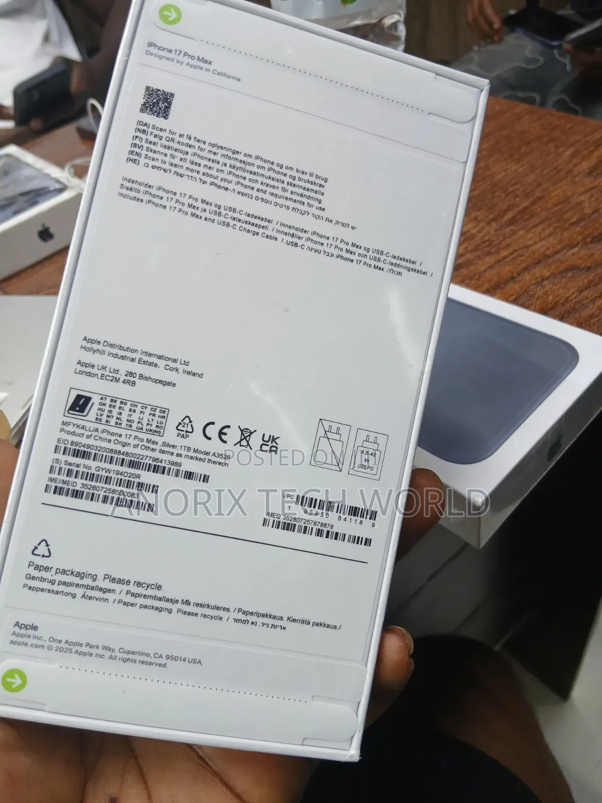 Apple iPhone 17 Pro Max 1 TB Silver