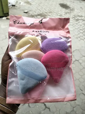 6-Piece Triangle Oval Powder Puff Set for Powder
