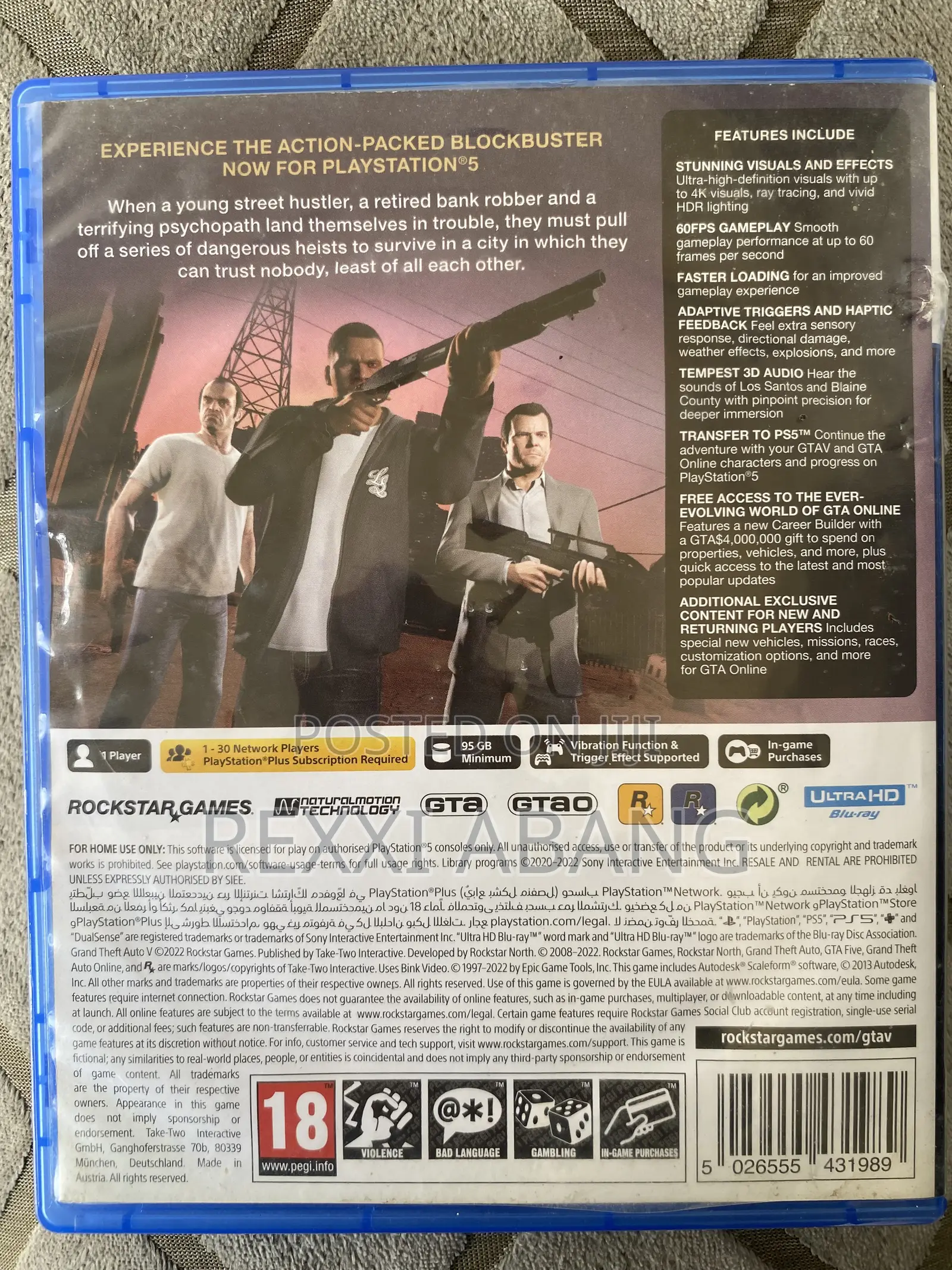 GTA 5 PS5 Disc